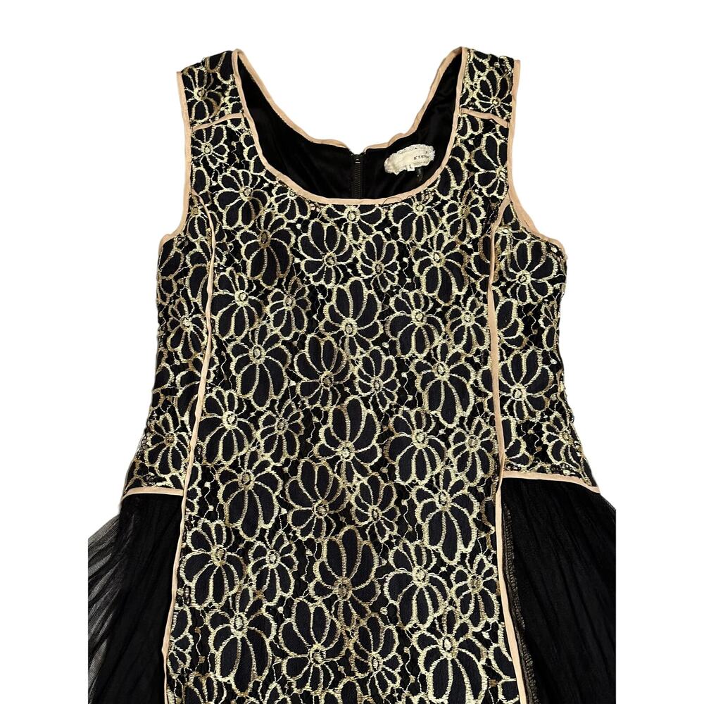 A'reve Black Embroidered Lace Dress - Picture 3 of 4